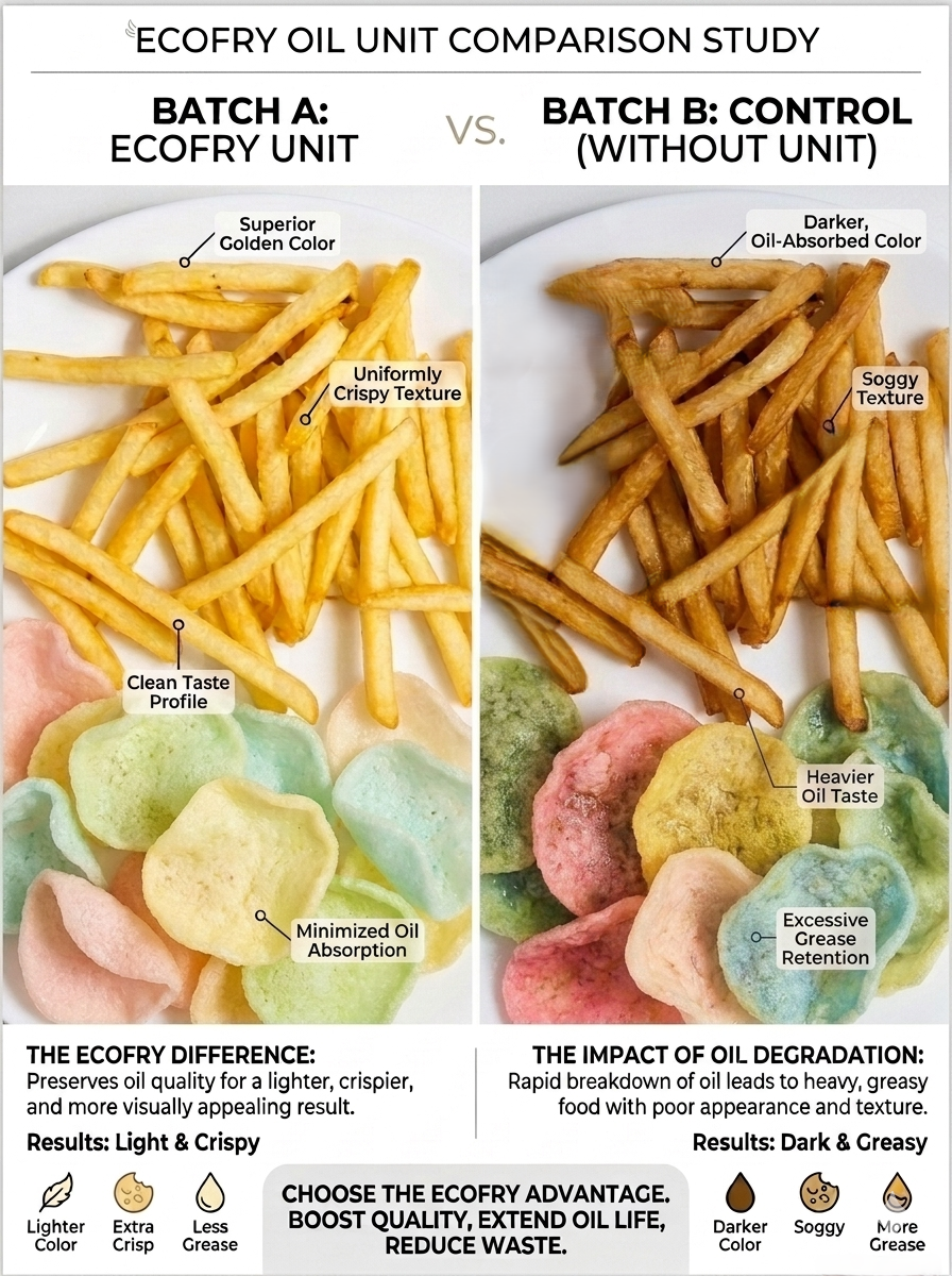 Eco Fry On Site Test comparison 12 08 2020